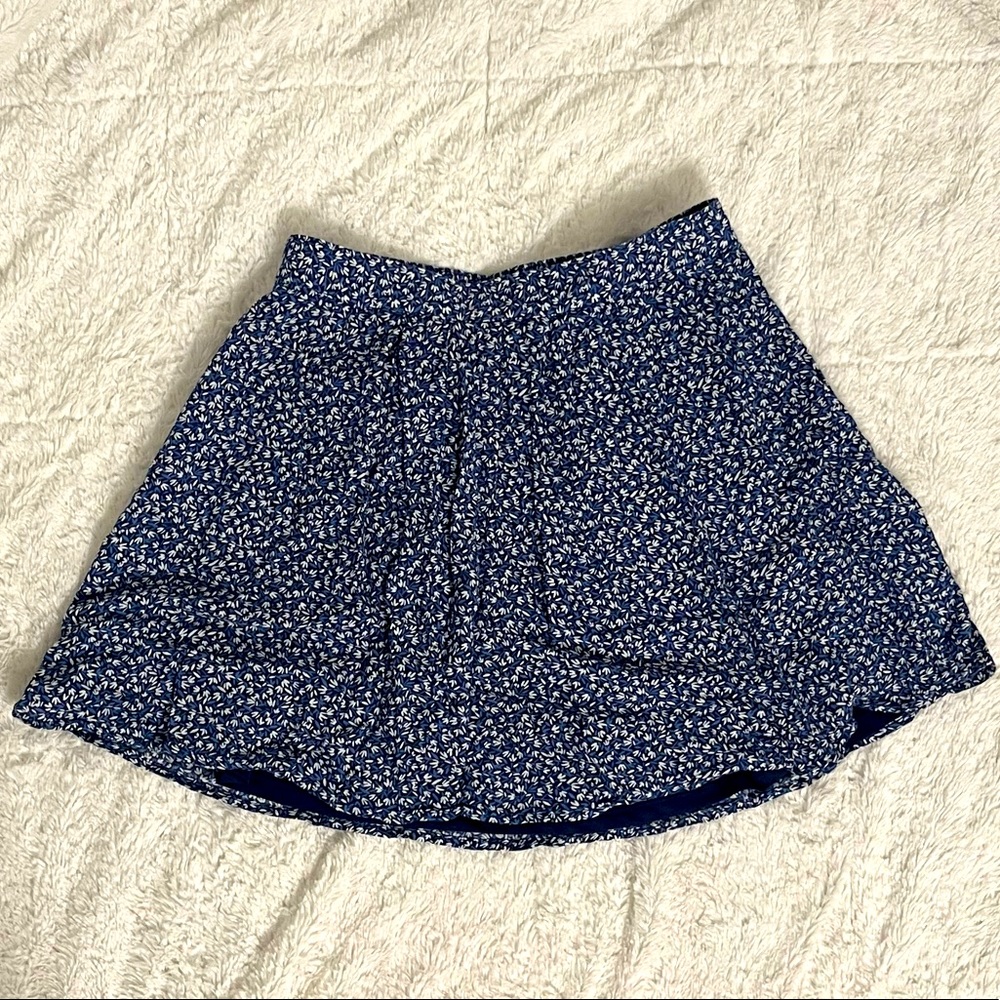 Floral Skirt with Lining